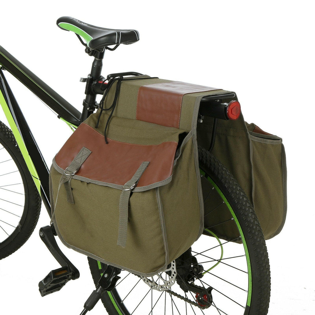Bike Rear Seat Bag Bicycle Trunk Bag Cycling Rear Rack Double Pannier Bag