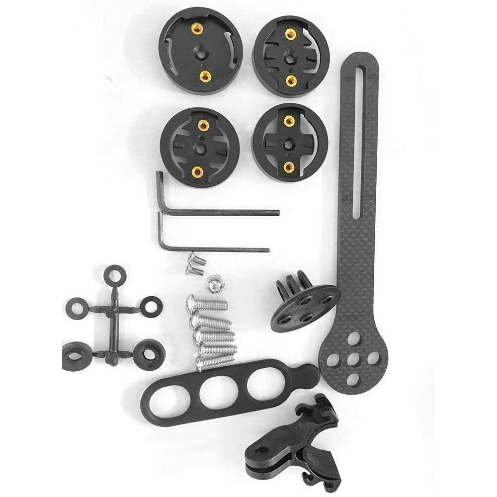 Bike Computer Mount Out Front Mount Carbon Fiber Bracket for Mountain Bike Road Bike