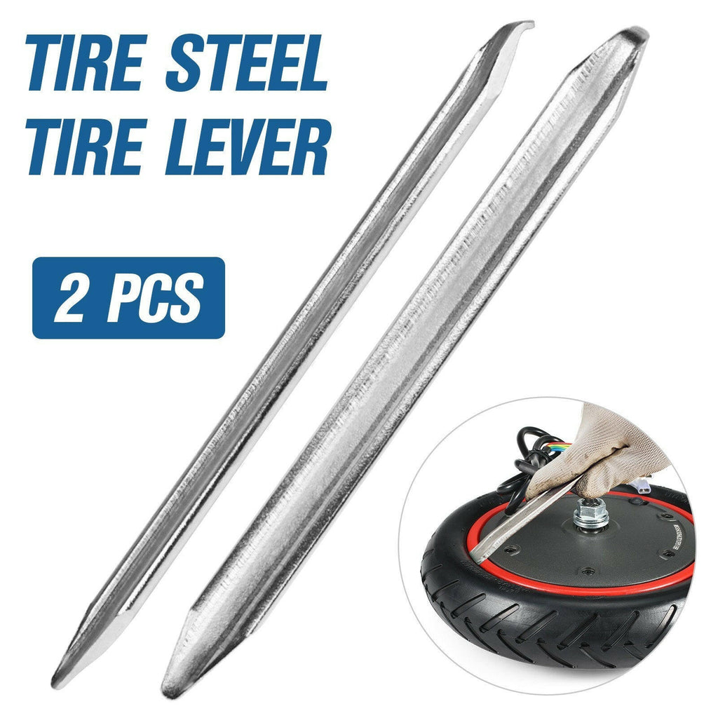 2 PCS 25cm Electric Scooter Tire Crowbar Bike Solid Steel Tire Remove Tool Rim Lifter Tire Changer Remove Tool Kit