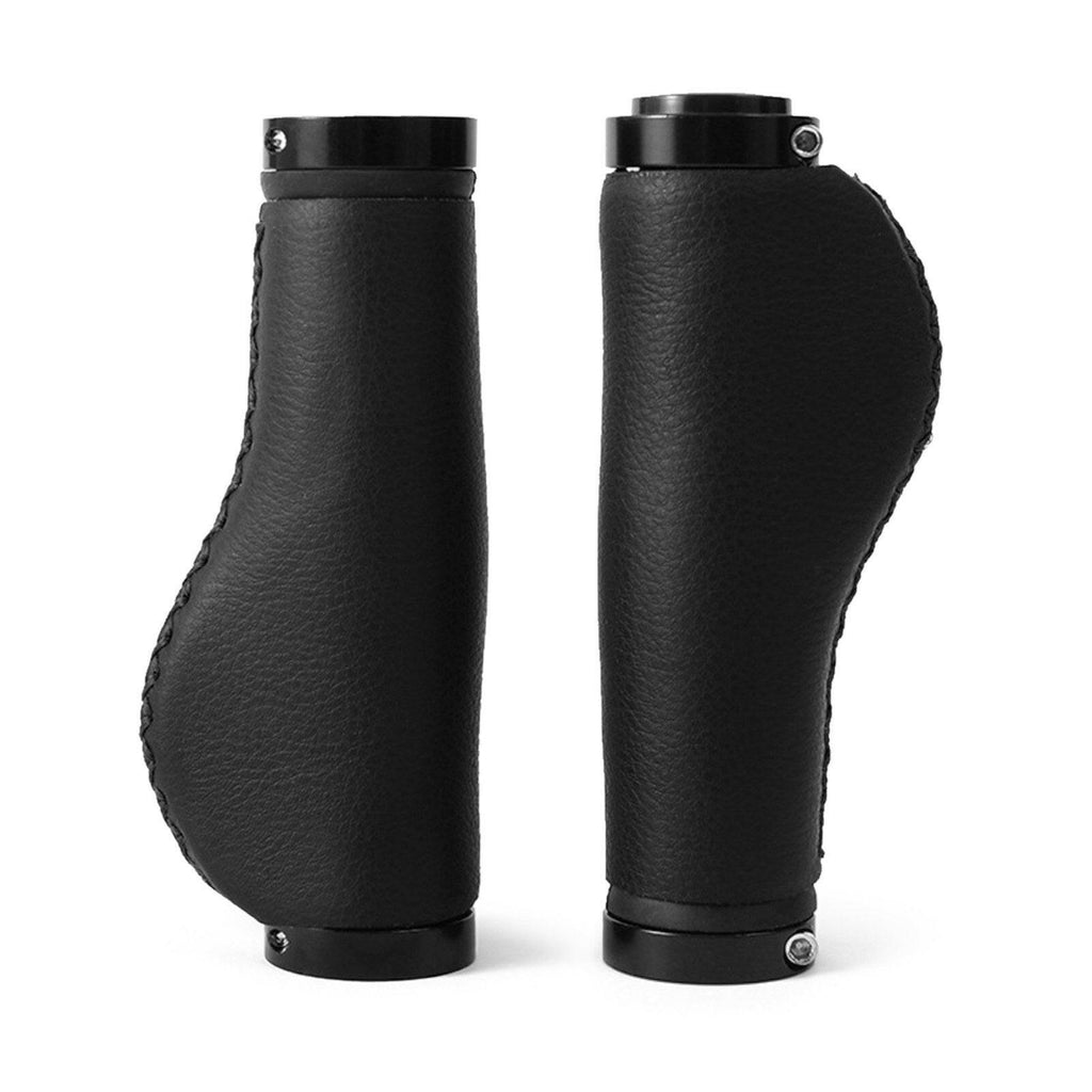1 Pair of Bike Handlebar Grips Premium PU Double Lock-on MTB Handlebar Cover Anti-slip Cycling Handlebar Grips-WAYBIKER