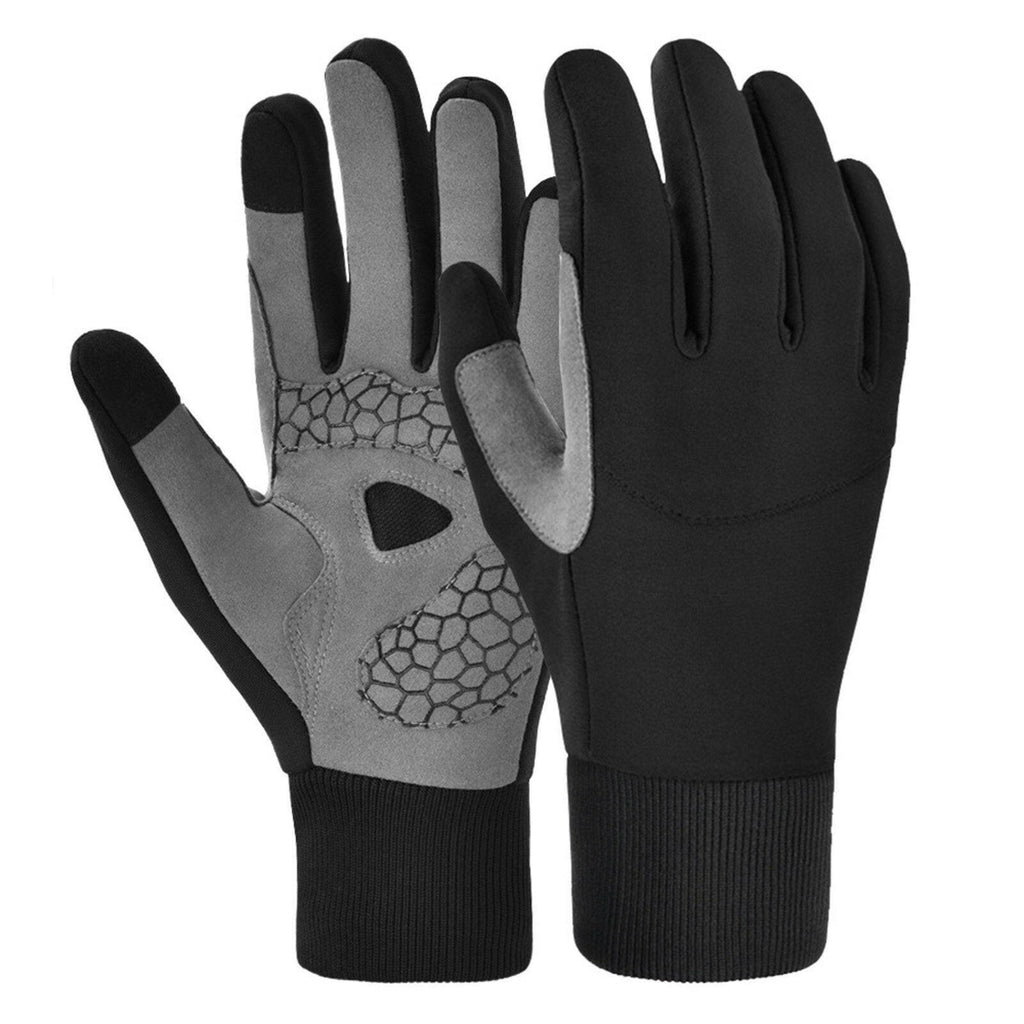 Winter Mountain Bike Gloves Touch Screen Cycling Breathable Gloves Anti-skid Mountain Bike Gloves Wear-resistant Women and Men Shock-Absorbing Road Bicycle Gloves