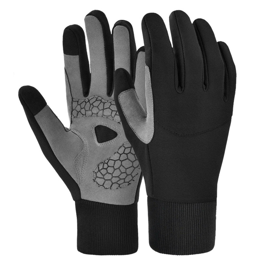 Winter Mountain Bike Gloves Touch Screen Cycling Breathable Gloves Anti-skid Mountain Bike Gloves Wear-resistant Women and Men Shock-Absorbing Road Bicycle Gloves-WAYBIKER