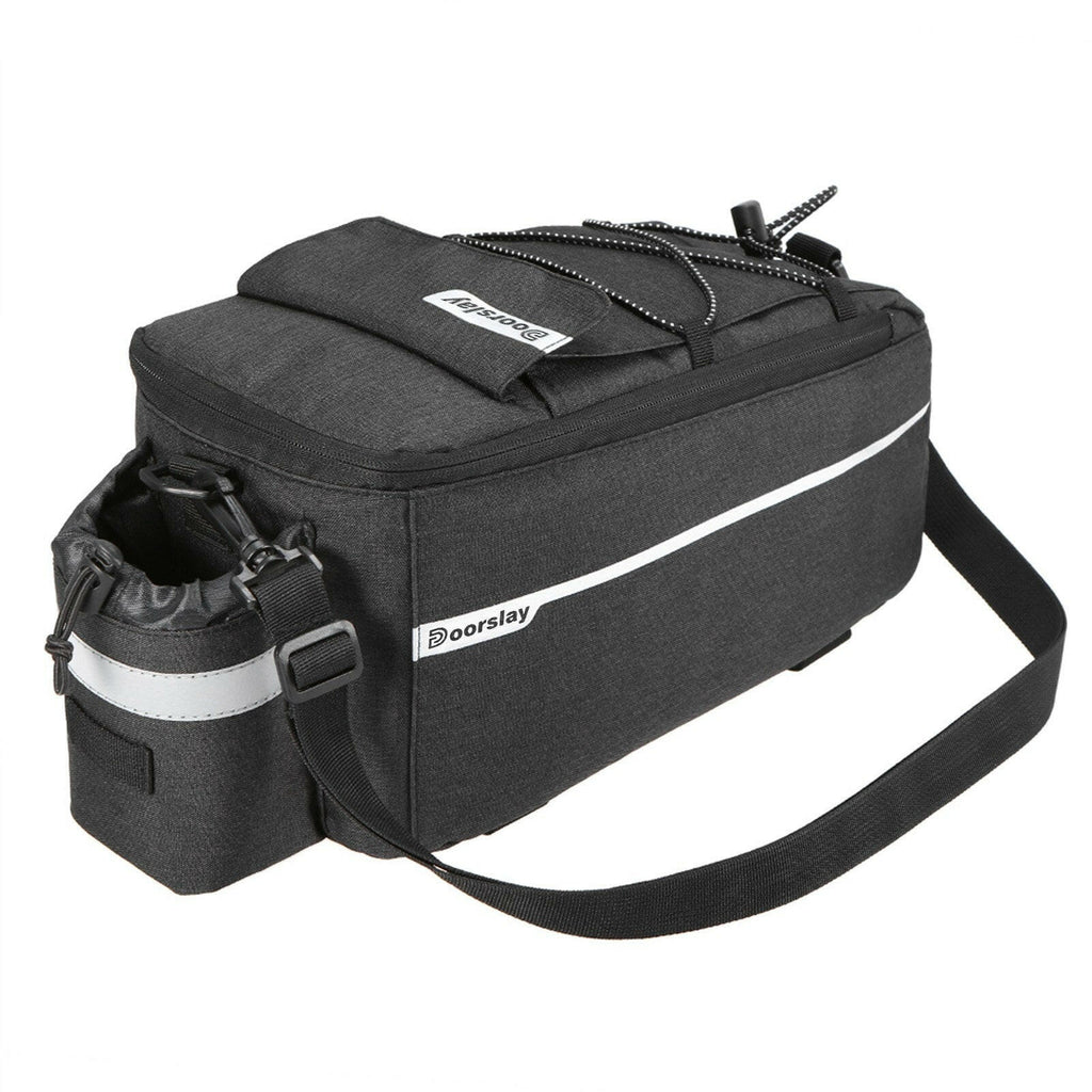Doorslay Insulated Trunk Cooler Bag Cycling Bicycle Rear Rack Storage Luggage Bag Reflective MTB Bike Pannier Bag Shoulder Bag-WAYBIKER