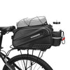Aomiun 10L Multifunctional Bicycle Rear Seat Bag Waterproof Cycling Bike Rack Trunk Cargo Bag Pannier Bag Handbag Shoulder Bag