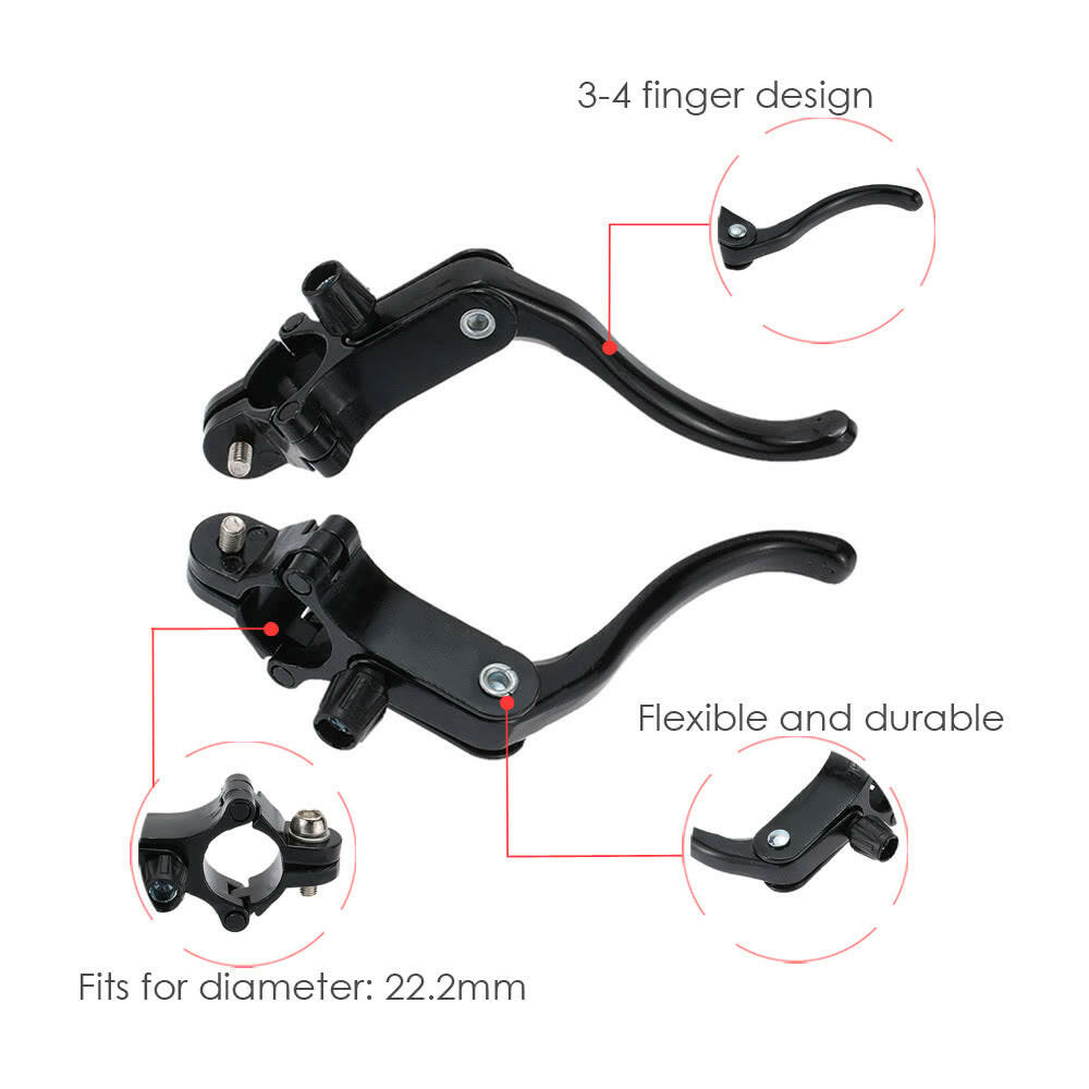 1 Pair Road Bicycle Bike Fixie Front & Rear Brake Levers Aluminum Alloy Brake Lever Set-WAYBIKER