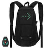 LED Turn Signal Bike Pack 15L LED Backpack with Direction Indicator USB Rechargeable Safety Light Bag Waterproof Bicycle Backpack Wireless Remote Control Bicycle Bag Sports Vest Ultralight Riding Bag-WAYBIKER