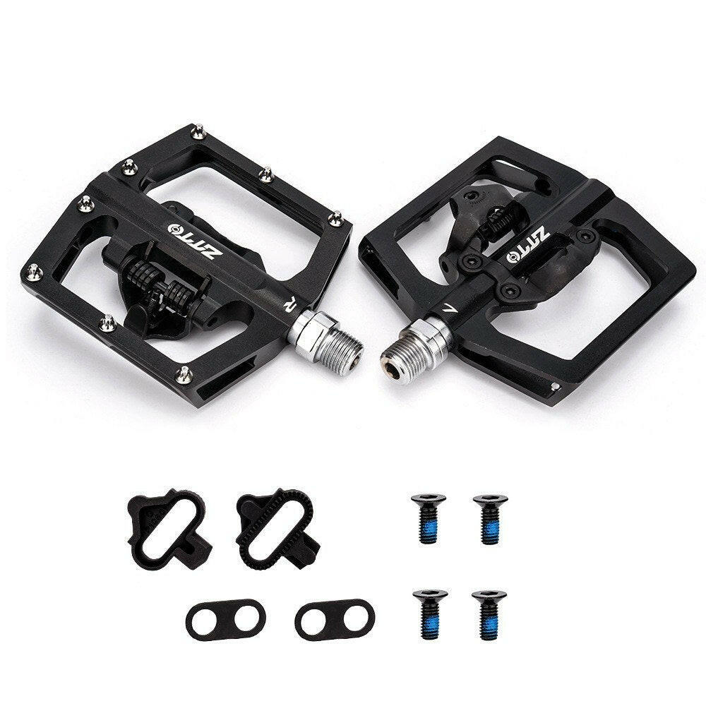ZTTO Bike Pedal Mountain Bike SPD Pedals Aluminum Alloy Bicycle Pedals Dual Platform for MTB Mountain Bike Road Bike-WAYBIKER