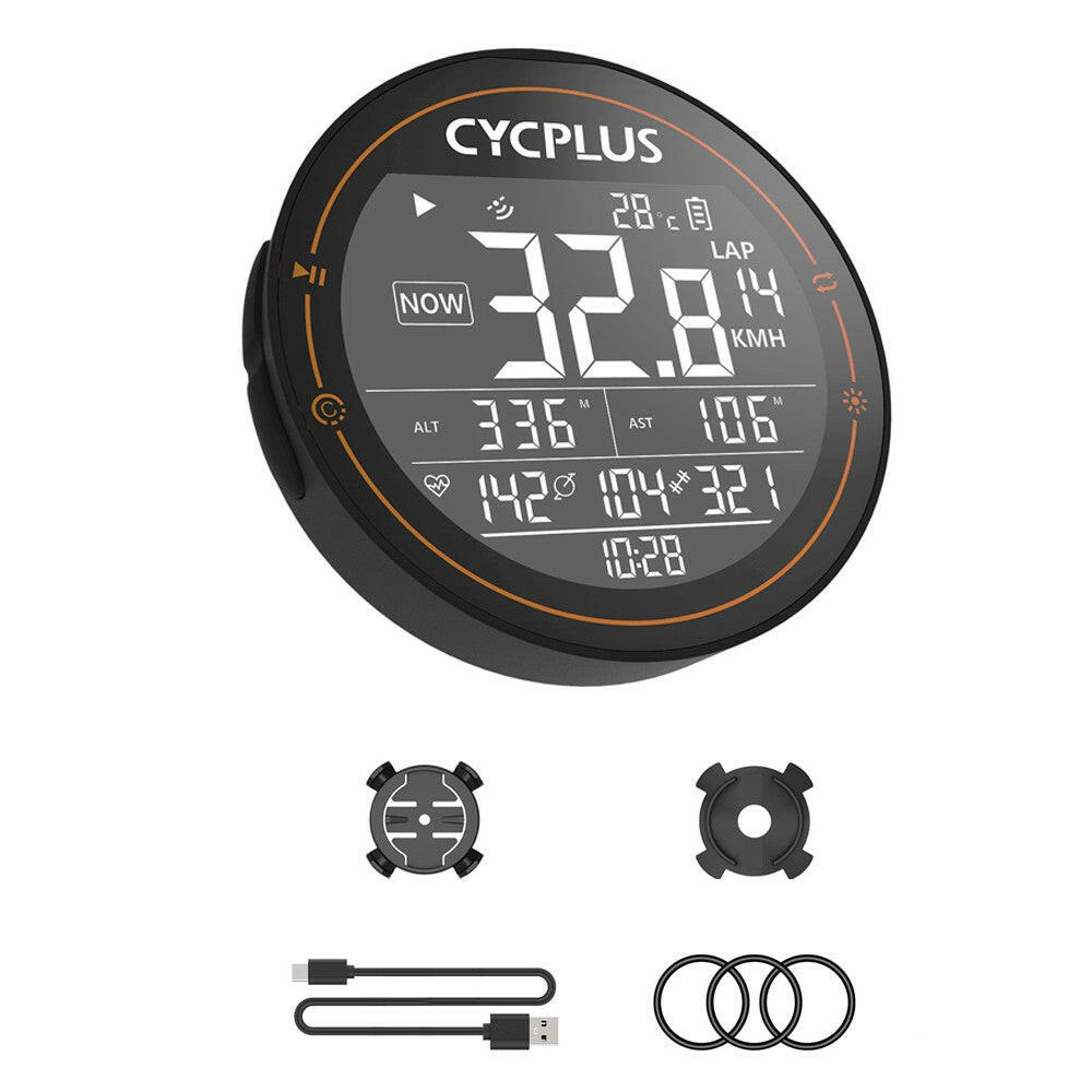 Cycplus Speedometer CYCPLUS Wireless Bike Computer GPS Speedometer BT ANT+ Cycling Compute