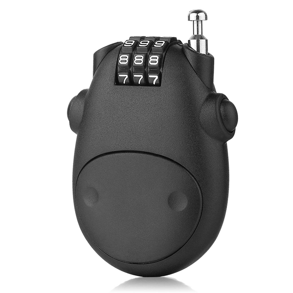 Motorcycle Helmet Lock Password Lock Telescopic Wire Rope Anti-theft Lock 3 Digit For Suitcase Helmet Luggage Toolbox-WAYBIKER