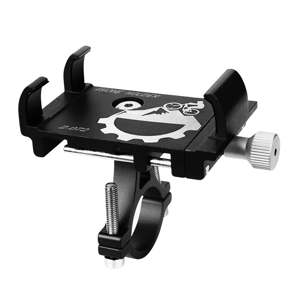 Bicycle Mobile Phone Mount Aluminium Motorcycle Scooter Handlebar Phone Holder for 3.0 - 6.8 inches Smartphone Mount Bracket