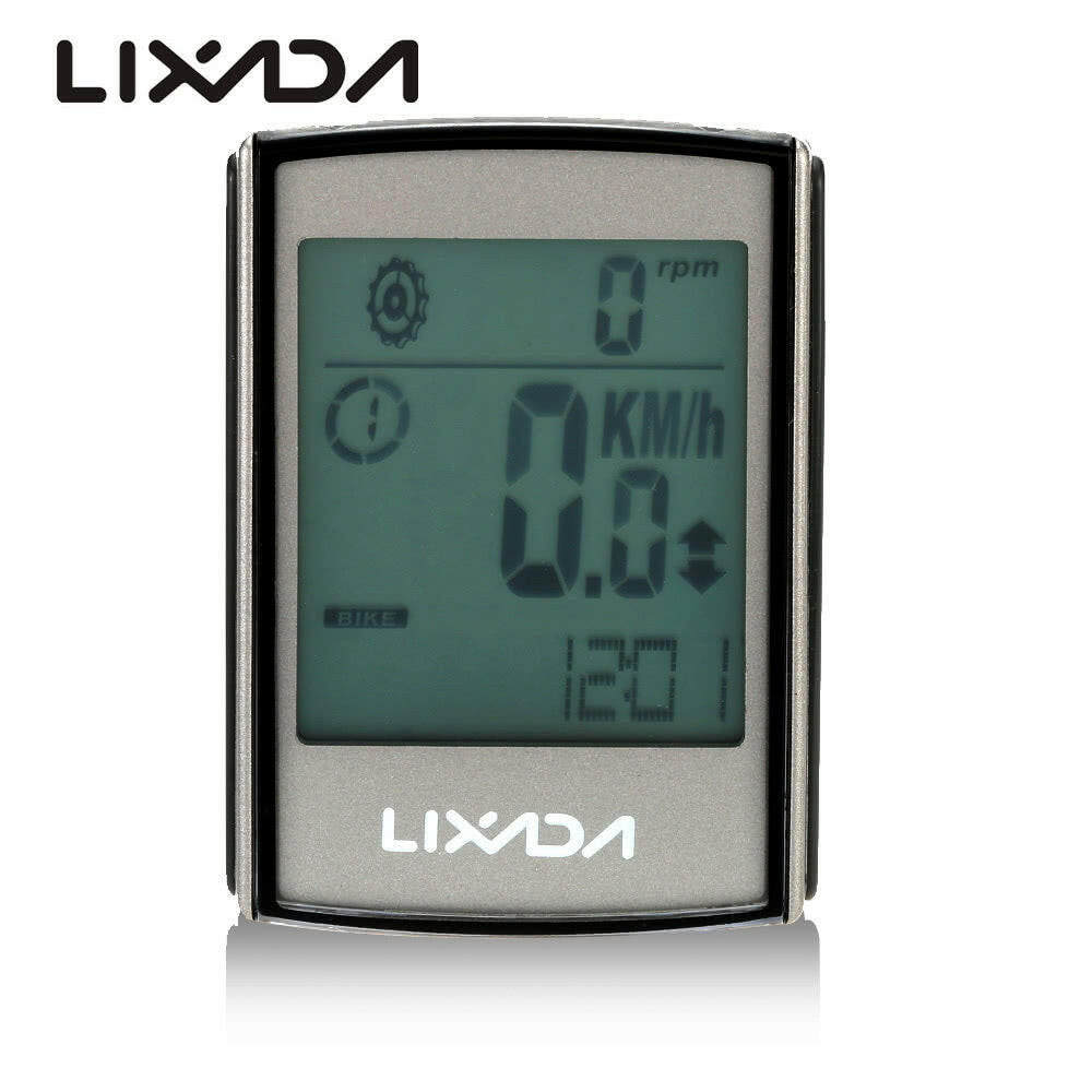 Lixada Multifunctional 2-in-1 Wireless LCD Bicycle Cycling Computer Speed Cadence Water-resistant-WAYBIKER