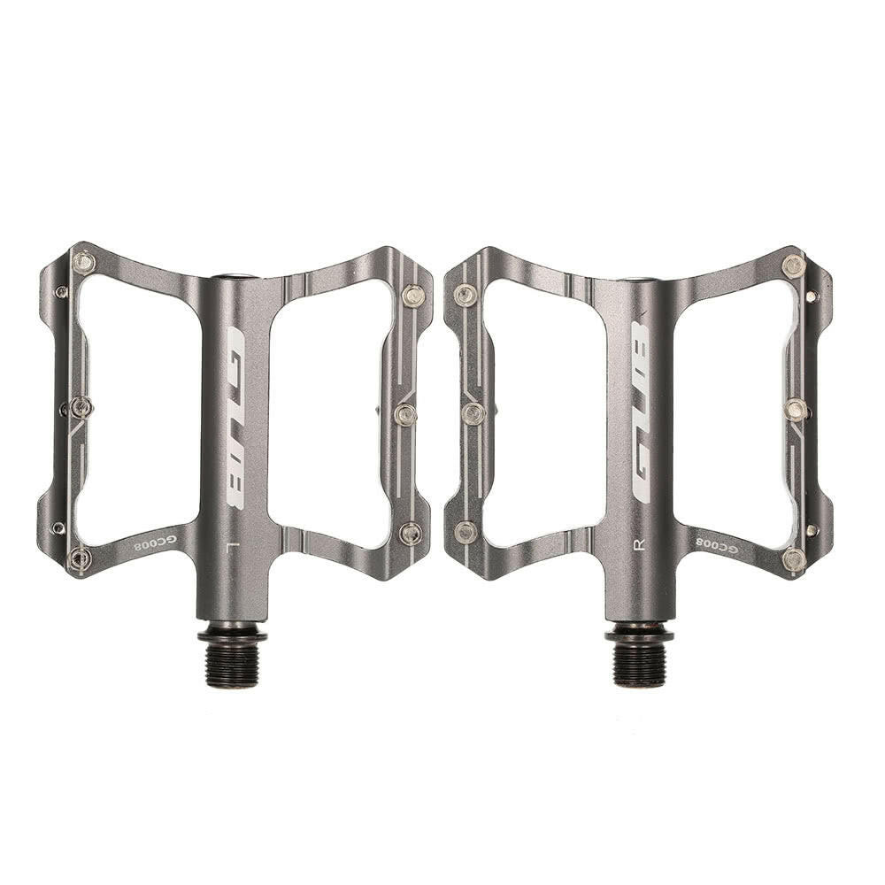 GUB Aluminum Alloy Bicycle BMX Bike Cycling Flat Pedal Platform Pedals Road Bike Pedals Cycling Big Foot Contact 9/16¡± Thread Sealed Bearings