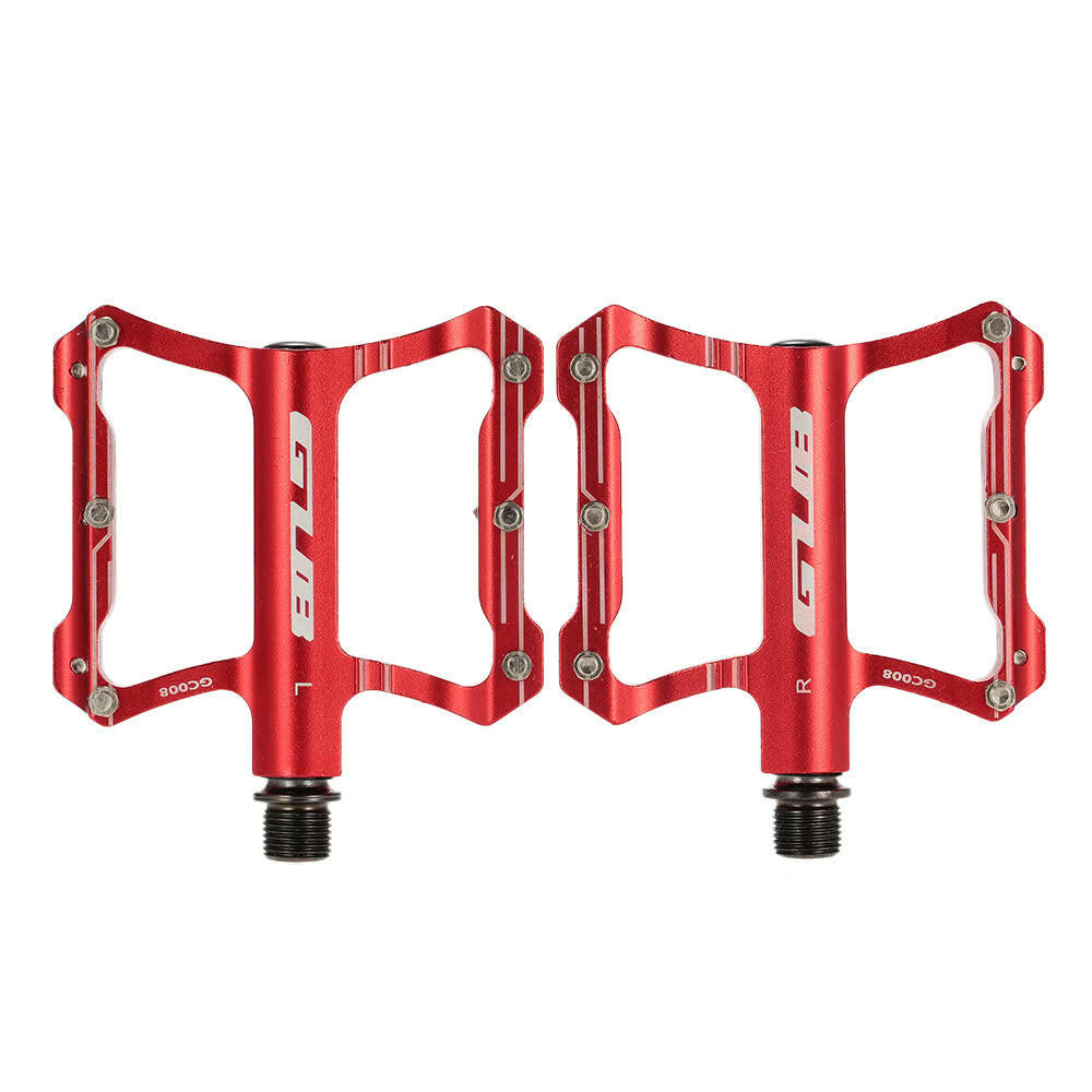 GUB Aluminum Alloy Bicycle BMX Bike Cycling Flat Pedal Platform Pedals Road Bike Pedals Cycling Big Foot Contact 9/16¡± Thread Sealed Bearings