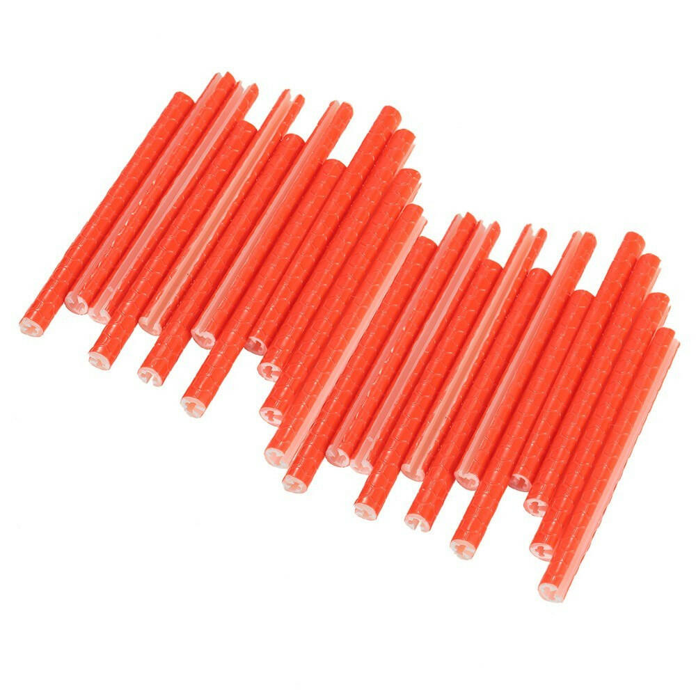 24PCS Bicycle Bike Wheel Spokes Reflective Sticks Tube Safe Cycling Spoke Reflector Safety Clip Wheel Reflective Tube Bicycle Decoration Light 75mm-WAYBIKER
