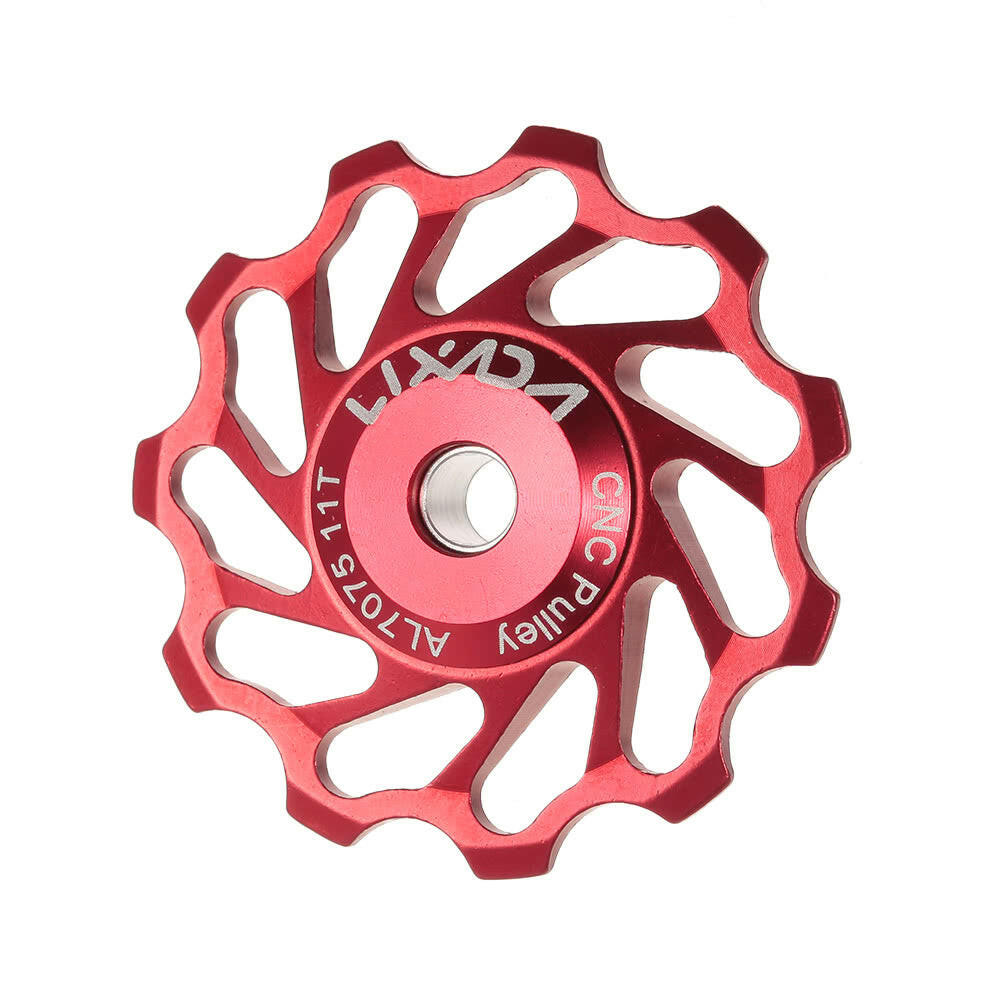 Lixada MTB Road Bike Ceramic Pulley 7075 Aluminum Alloy Rear Derailleur 11T Guide Cycling Ceramics Bearing Jockey Wheel-WAYBIKER
