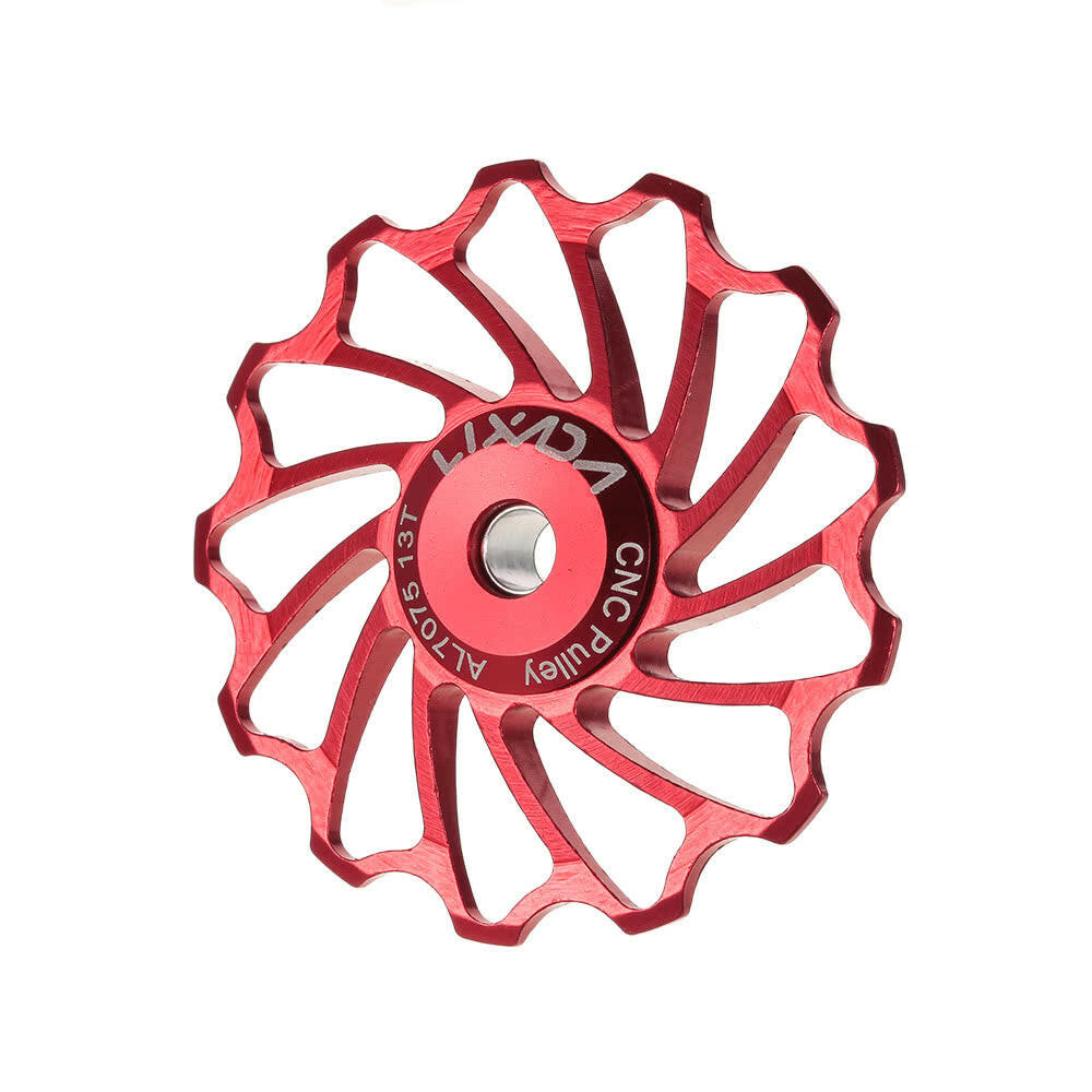 Lixada MTB Road Bike Ceramic Pulley 7075 Aluminum Alloy Rear Derailleur 11T Guide Cycling Ceramics Bearing Jockey Wheel-WAYBIKER