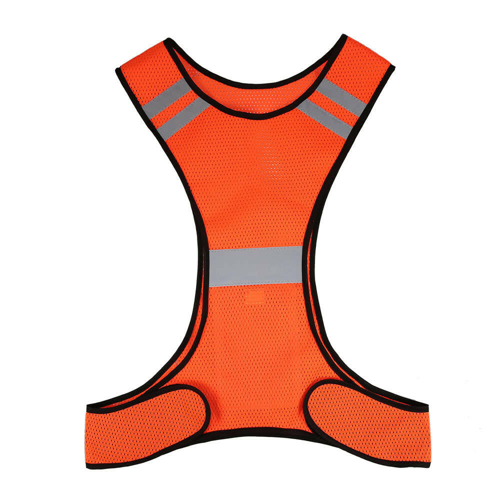 Lightweight Breathable Mesh Reflective Vest High Visibility Safety Vest Gear for Running Walking Cycling Jogging-WAYBIKER