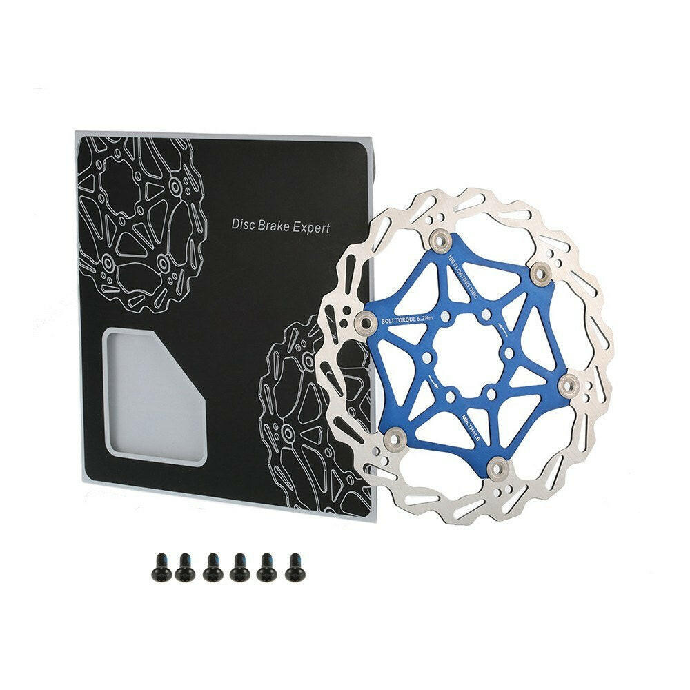 Lixada Bicycle Bike MTB Float Floating Disc Brake Rotor Plate 6 Bolts 160mm-WAYBIKER