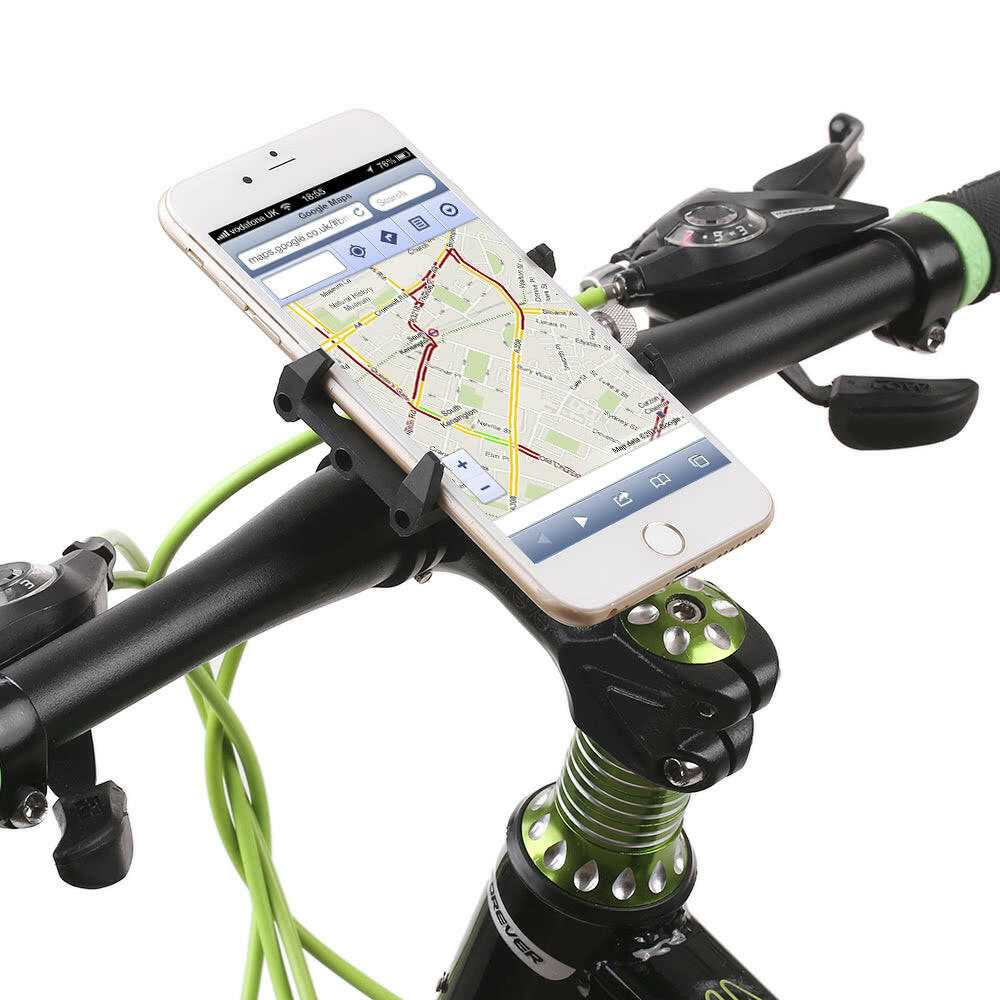GUB Anti-Slip Bicycle Adjustable Phone Holder Mount Bracket Handlebar Clip Stand for 3.5-6.2inch Smart Mobile Phone for Android for iPhone