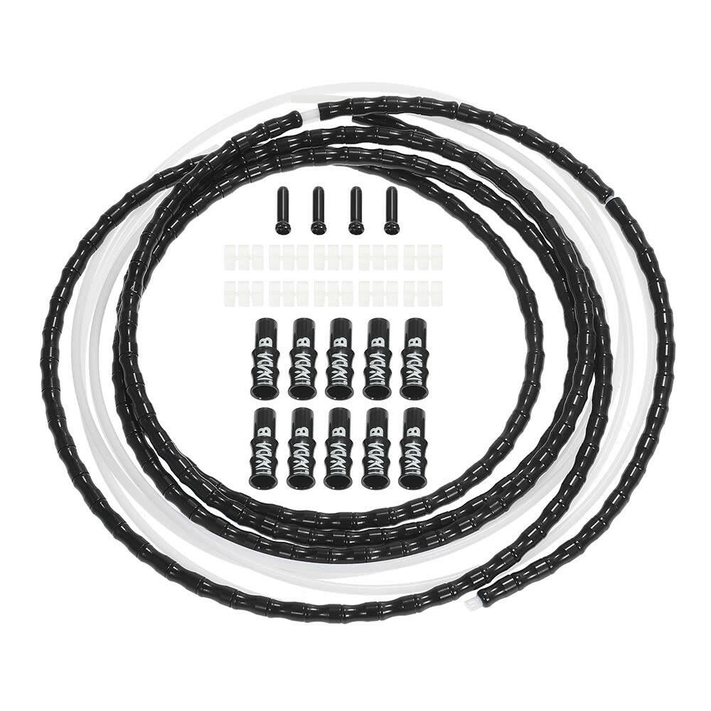 Lixada Bicycle Derailleur Cable Shifter CNC Aluminum Alloy Cycling MTB Road Bike Shifting Cable Line Wire Hose Housing Set Bicycle Parts Accessories-WAYBIKER