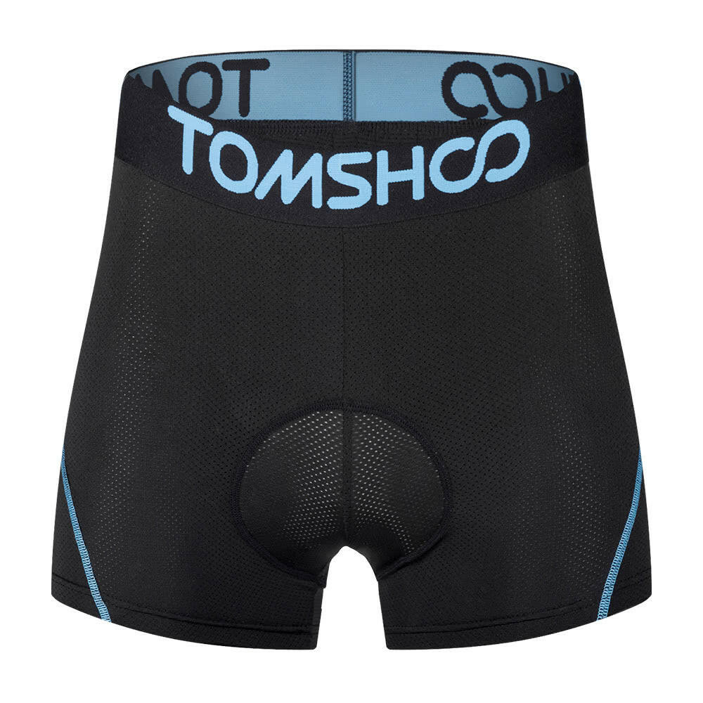 TOMSHOO Men's 3D Padded Bicycle Cycling Underwear Breathable Lightweight Bike Riding Cycling Shorts Underpants-WAYBIKER