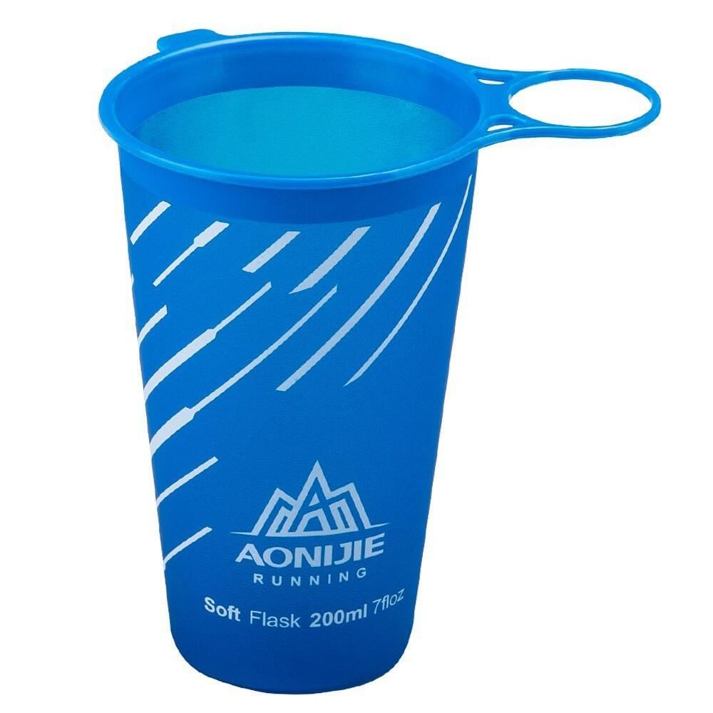 AONIJIE 200ml BPA Free Foldable Soft Water Cup for Outdoor Sports Marathon Cycling Camping Running-WAYBIKER