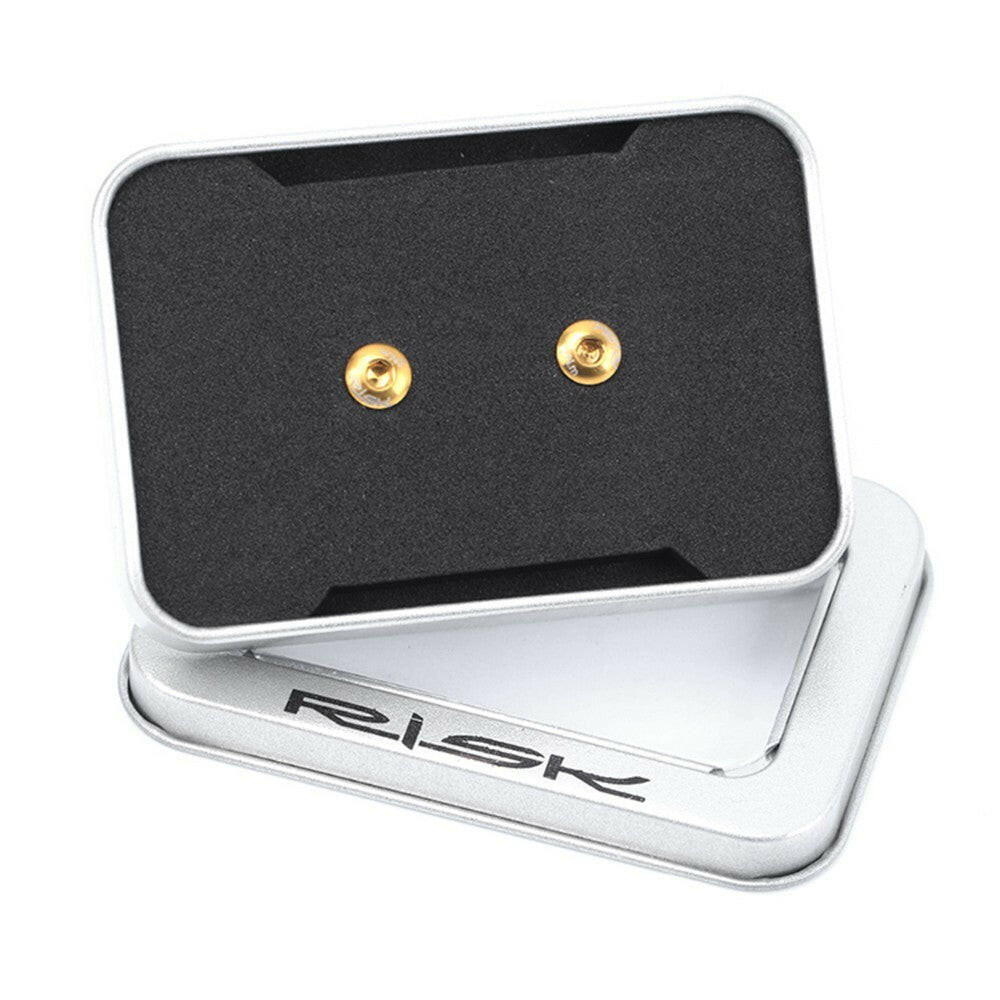 RISK 2PCS / 4PCS TC4 Titanium Bike Hydraulic Brake Cylinder Bolts Bicycle Brake Cylinder Screw-WAYBIKER