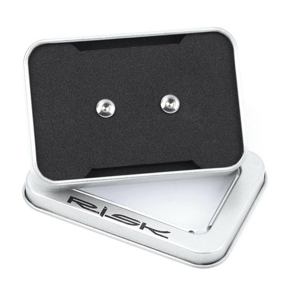 RISK 2PCS / 4PCS TC4 Titanium Bike Hydraulic Brake Cylinder Bolts Bicycle Brake Cylinder Screw-WAYBIKER