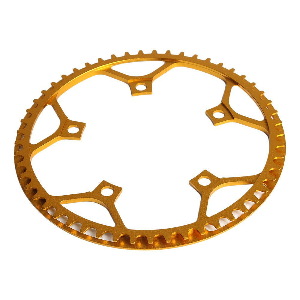 Bike Cycling Bicycle Chainring Folding Bike Chainwheel Oval Round Chain Ring BCD 130MM 5 Bolts Chainring 53T / 45T-WAYBIKER