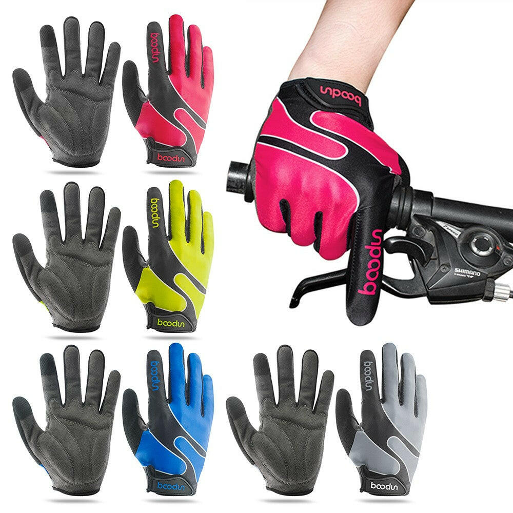 Boodun Full Finger Touchscreen Cycling Gloves-WAYBIKER