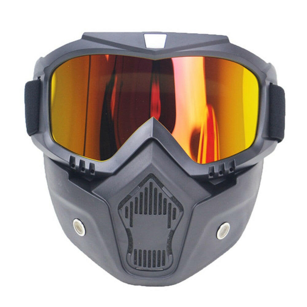 Motorcycle Helmet Glass Retro Half-helmet Mask Windproof Rode Moto Cross Helmets Mask-WAYBIKER