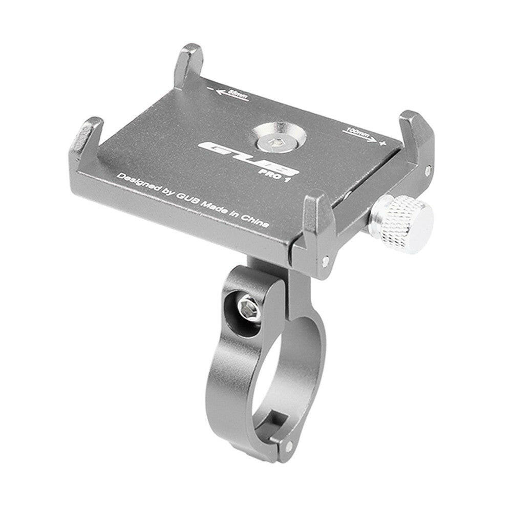 GUB Anti-Slip Bicycle Adjustable Phone Holder Mount Bracket Handlebar Clip Stand for 3.5-6.2inch Smart Mobile Phone for Android for iPhone-WAYBIKER