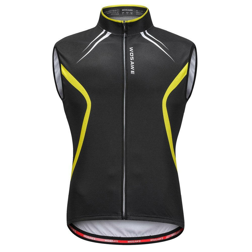 Wosawe Sleeveless Cycling Vest Jersey Breathable MTB Bike Riding Top Sports Jacket for Men and Women-WAYBIKER