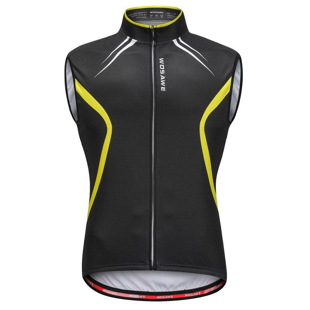 Wosawe Sleeveless Cycling Vest Jersey Breathable MTB Bike Riding Top Sports Jacket for Men and Women