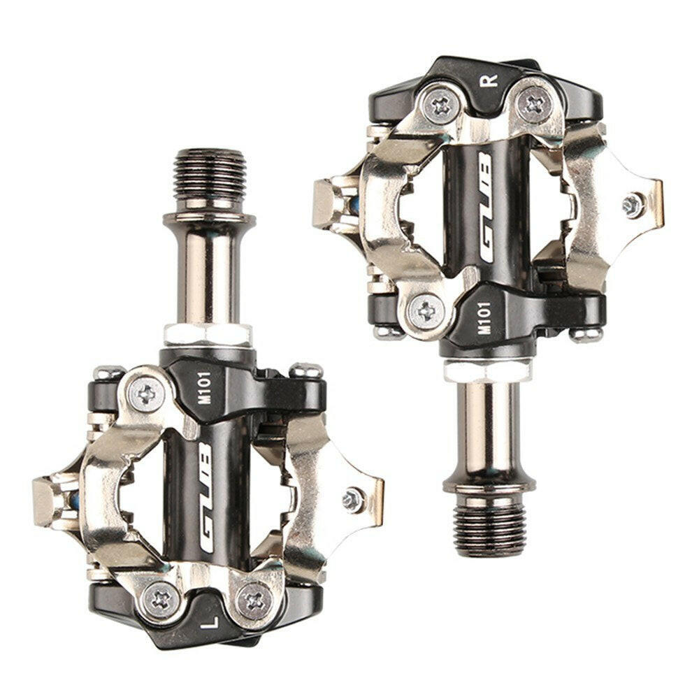 GUB MTB Mountain Bike Self-locking Pedals Aluminum Alloy CR-MO Cycling Pedals Bicycle Accessories-WAYBIKER