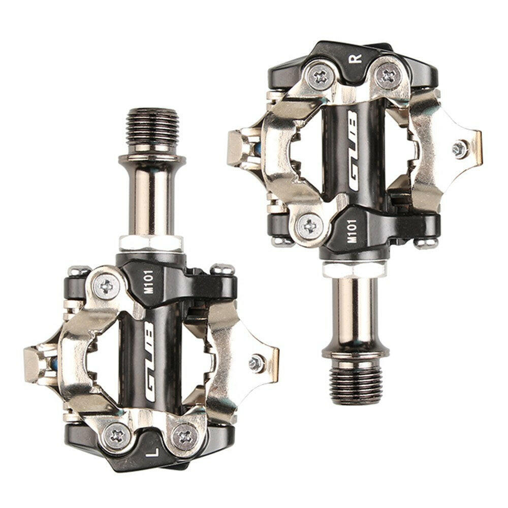 GUB MTB Mountain Bike Self-locking Pedals Aluminum Alloy CR-MO Cycling Pedals Bicycle Accessories