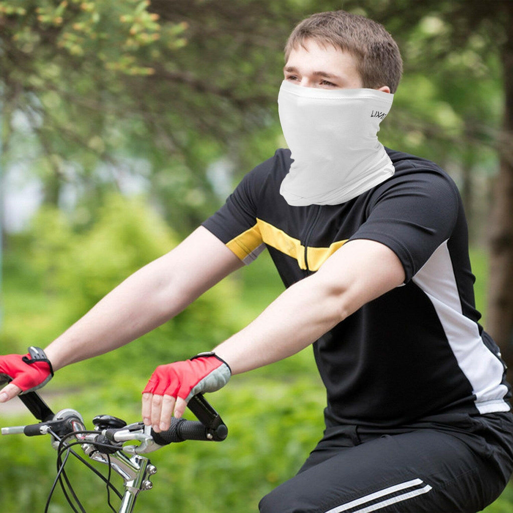 Lixada Cycling Half Face Cover Motorcycle Neck Warmer Riding Neck Gaiter Cooling Climbing Running Hiking Neck Wrap Ice Silk Dust Sunlight Protection