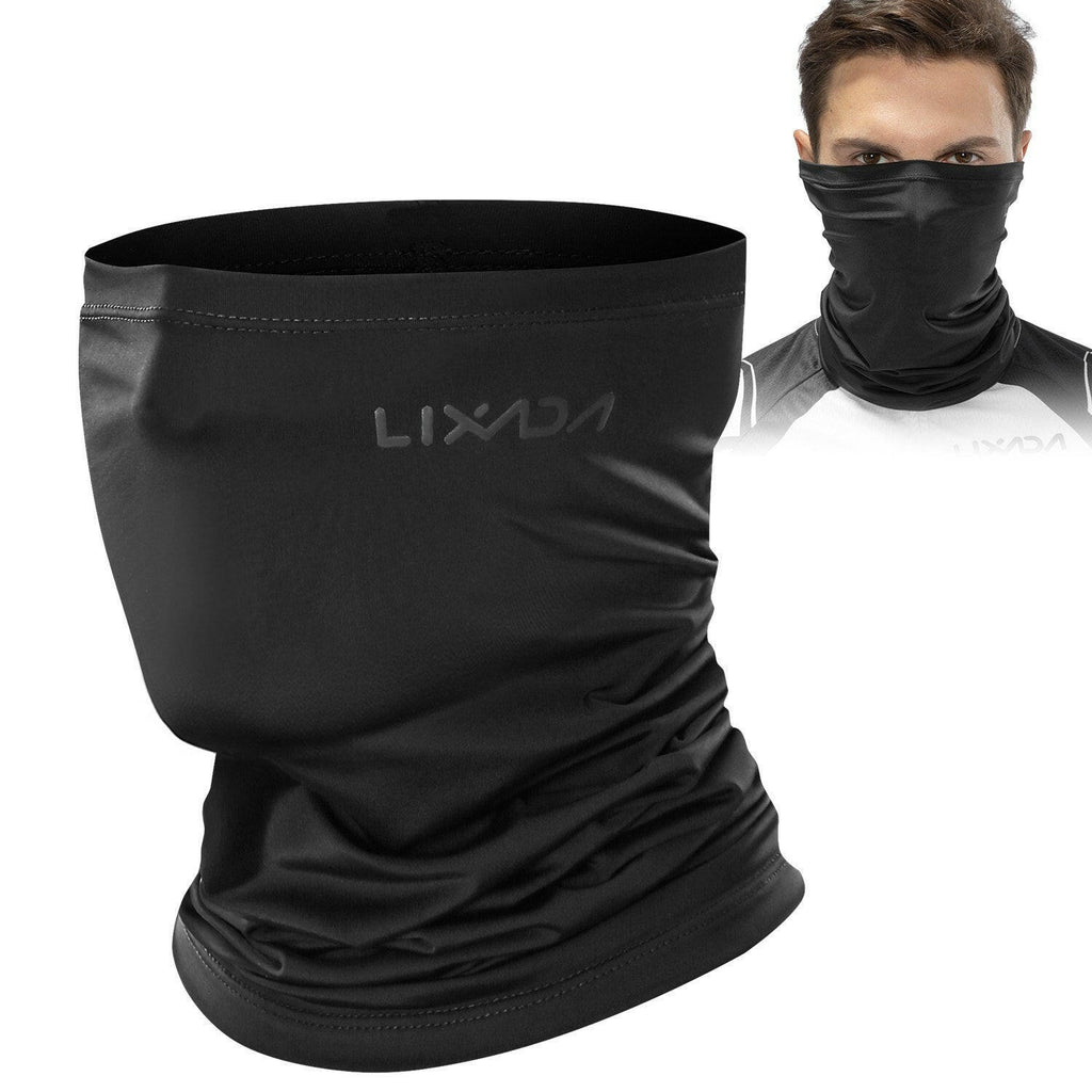 Lixada Cycling Half Face Cover Motorcycle Neck Warmer Riding Neck Gaiter Cooling Climbing Running Hiking Neck Wrap Ice Silk Dust Sunlight Protection Cycling Headgear