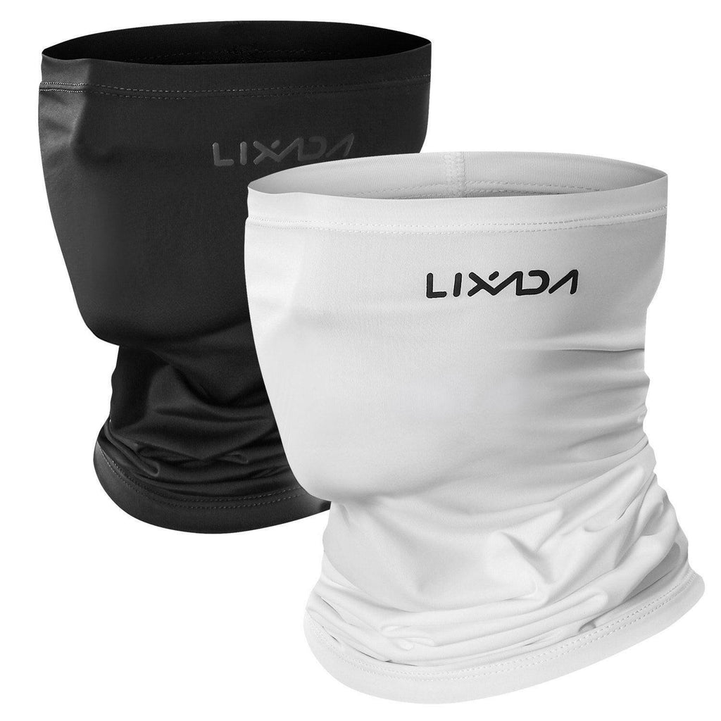 Lixada Cycling Half Face Cover Motorcycle Neck Warmer Riding Neck Gaiter Cooling Climbing Running Hiking Neck Wrap Ice Silk Dust Sunlight Protection Cycling Headgear