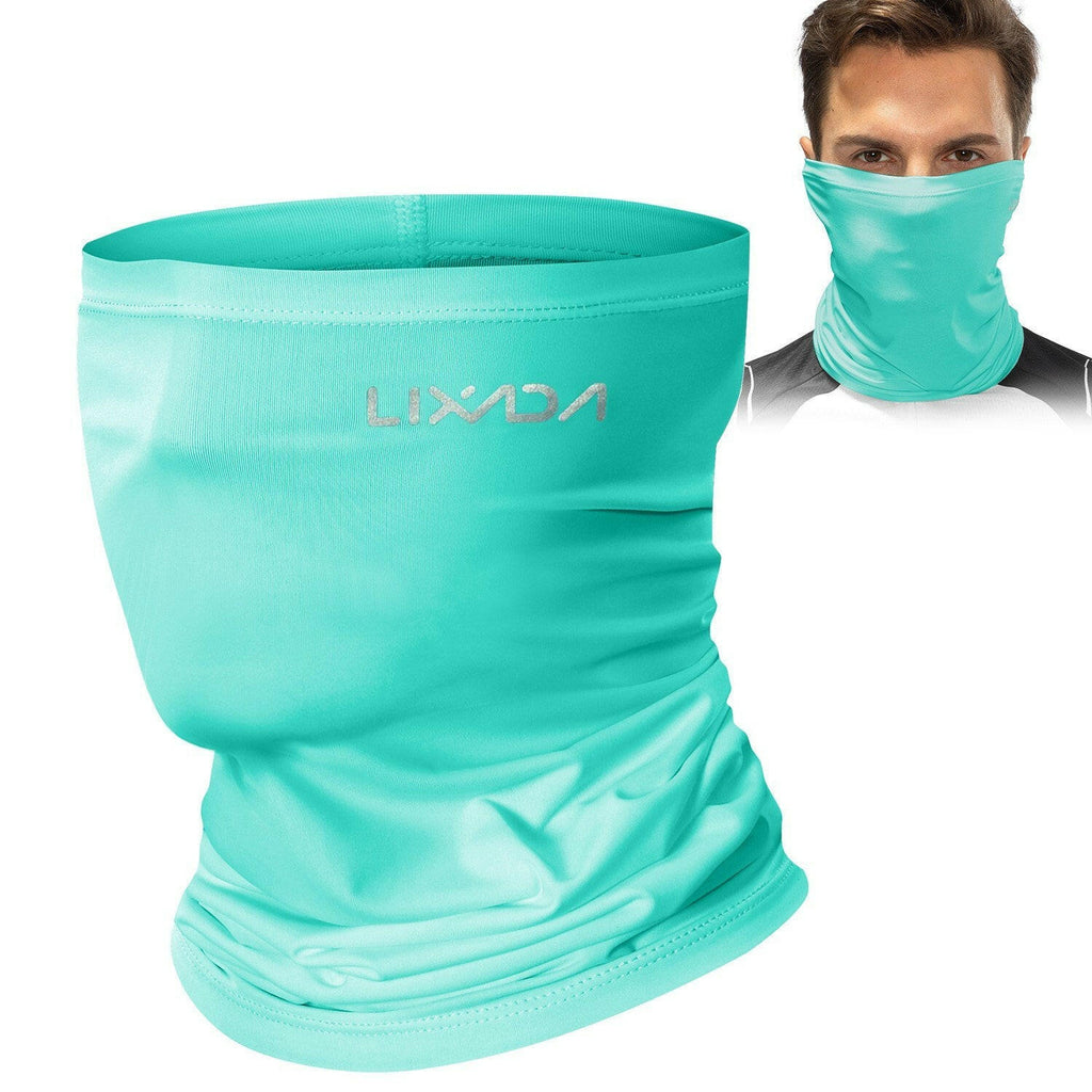 Lixada Cycling Half Face Cover Motorcycle Neck Warmer Riding Neck Gaiter Cooling Climbing Running Hiking Neck Wrap Ice Silk Dust Sunlight Protection Cycling Headgear-WAYBIKER