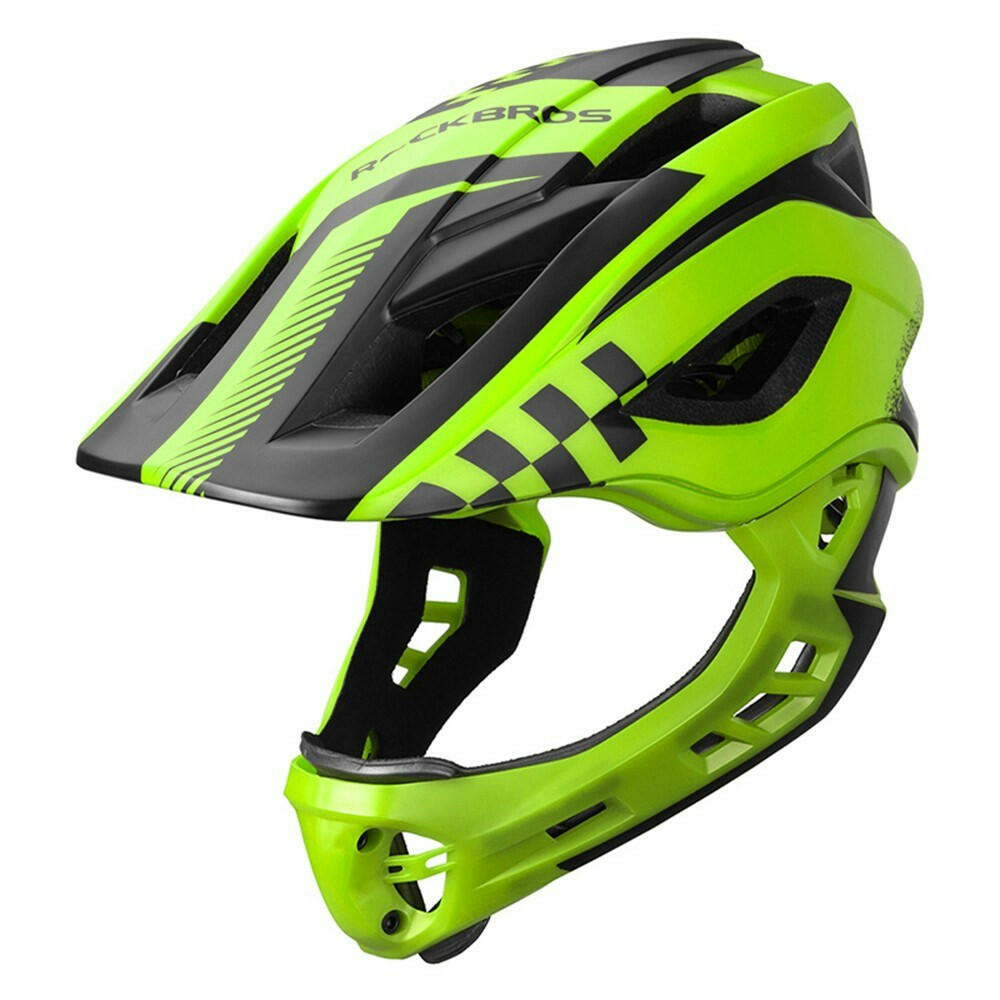 Kid Bike Full Face Helmet Children Riding Skateboard Safety Helmet Skating Rollerblading Longboard Sports Protective Equipment with Detachable Jaw-WAYBIKER