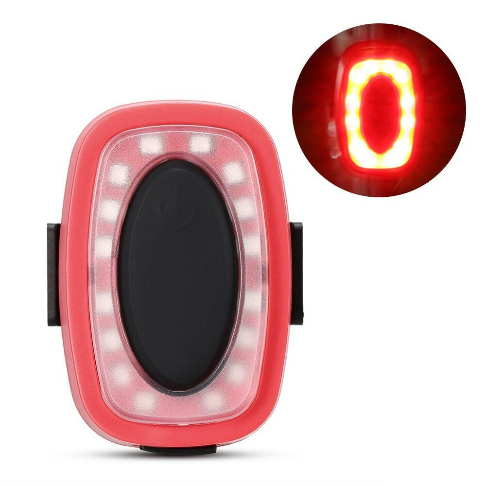 Bike Taillight Cycling Warning Light Bike Rear Light Rechargeable Tail Light Bike LED Safety Red Blinker Strap-on Bike Light