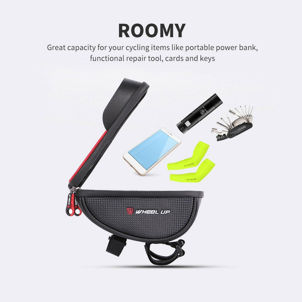 Bike Front Bag Bicycle Cycling Phone Holder Bike Touchscreen Phone Case MTB Bike Storage Bag Handlebar Phone Pack
