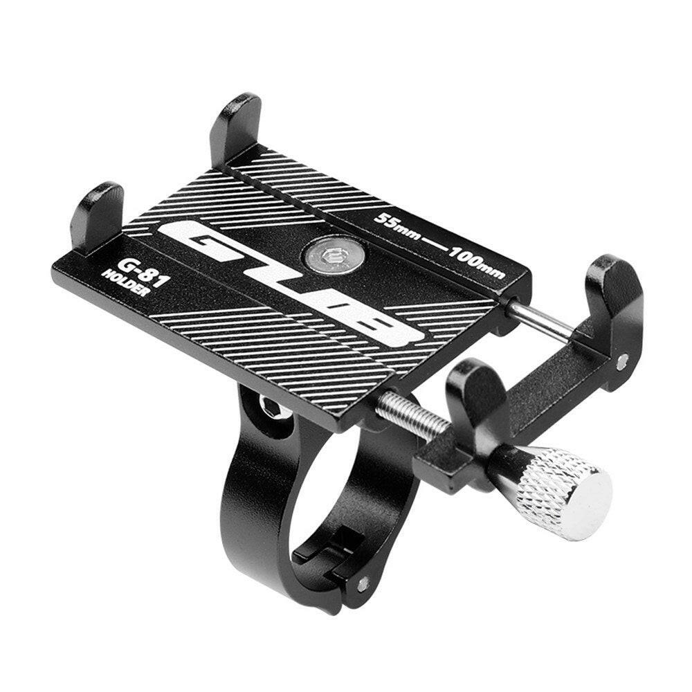 GUB Adjustable Bicycle Phone Mount Holder MTB Mountain Bike Motorcycle Handlebar Clip Stand for 3.5Inch - 6.2Inch Smartphones