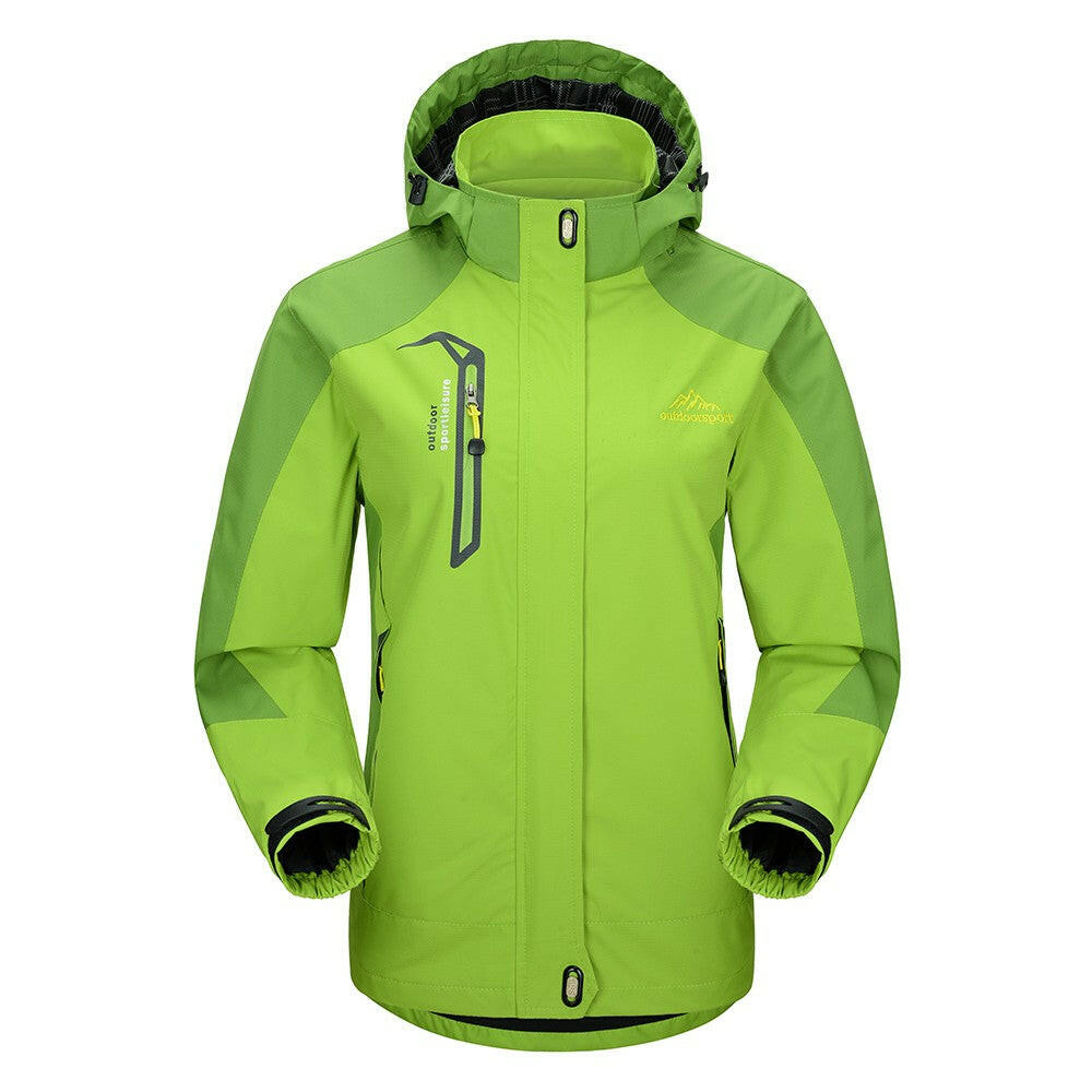 Lixada Waterproof Windproof Detachable Hooded Jacket for Women
