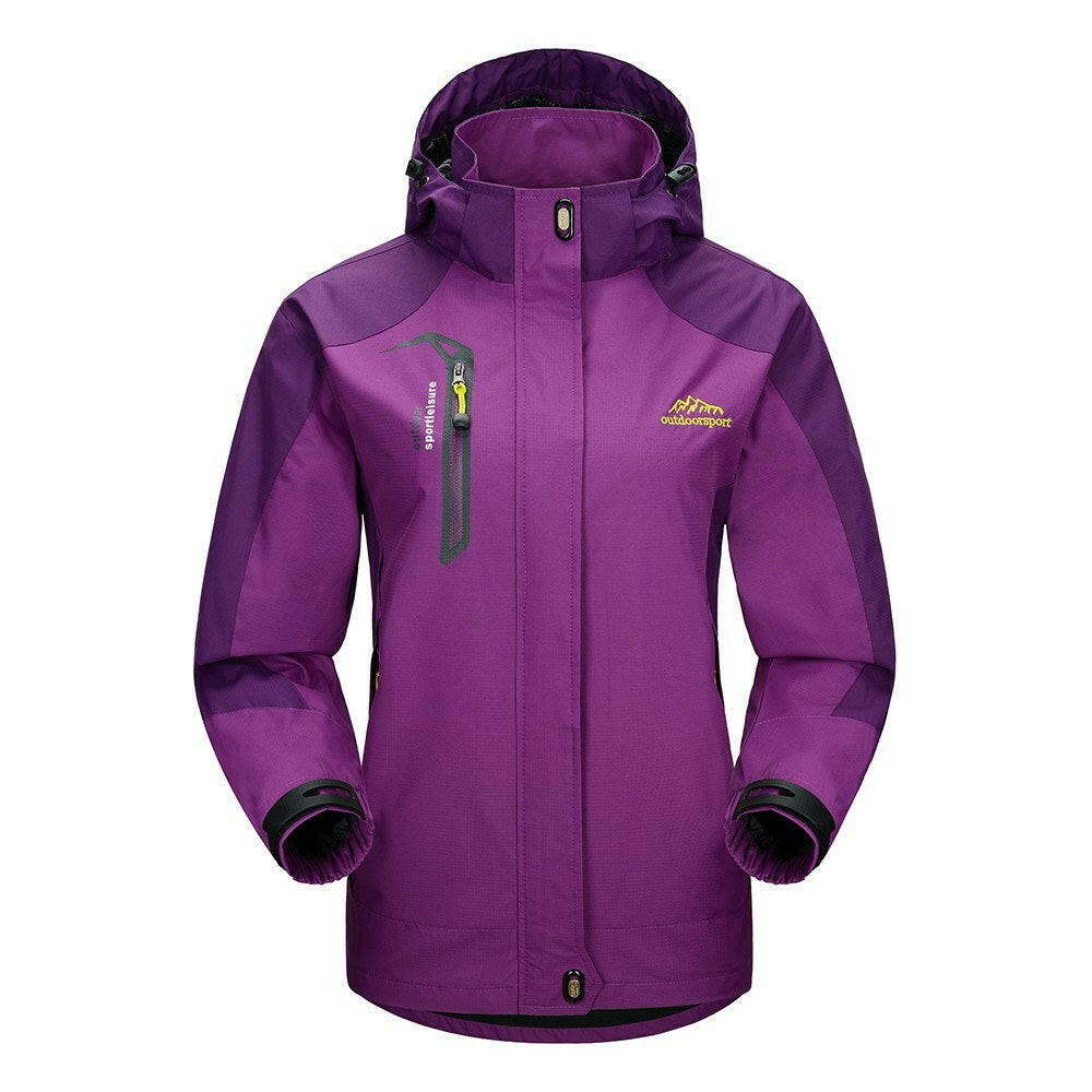 Lixada Waterproof Windproof Detachable Hooded Jacket  for Women-WAYBIKER