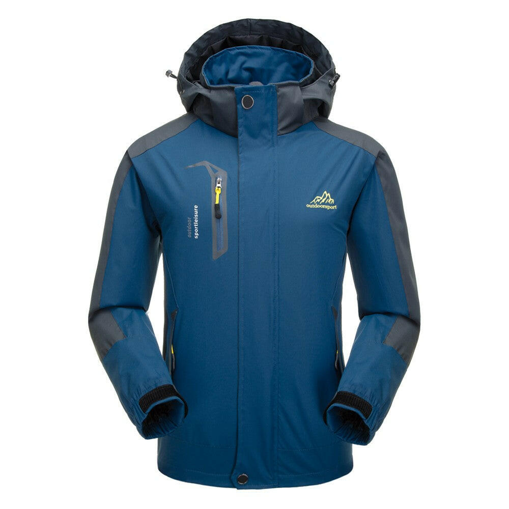 Lixada Waterproof Detachable Hooded Jacket for Men-WAYBIKER