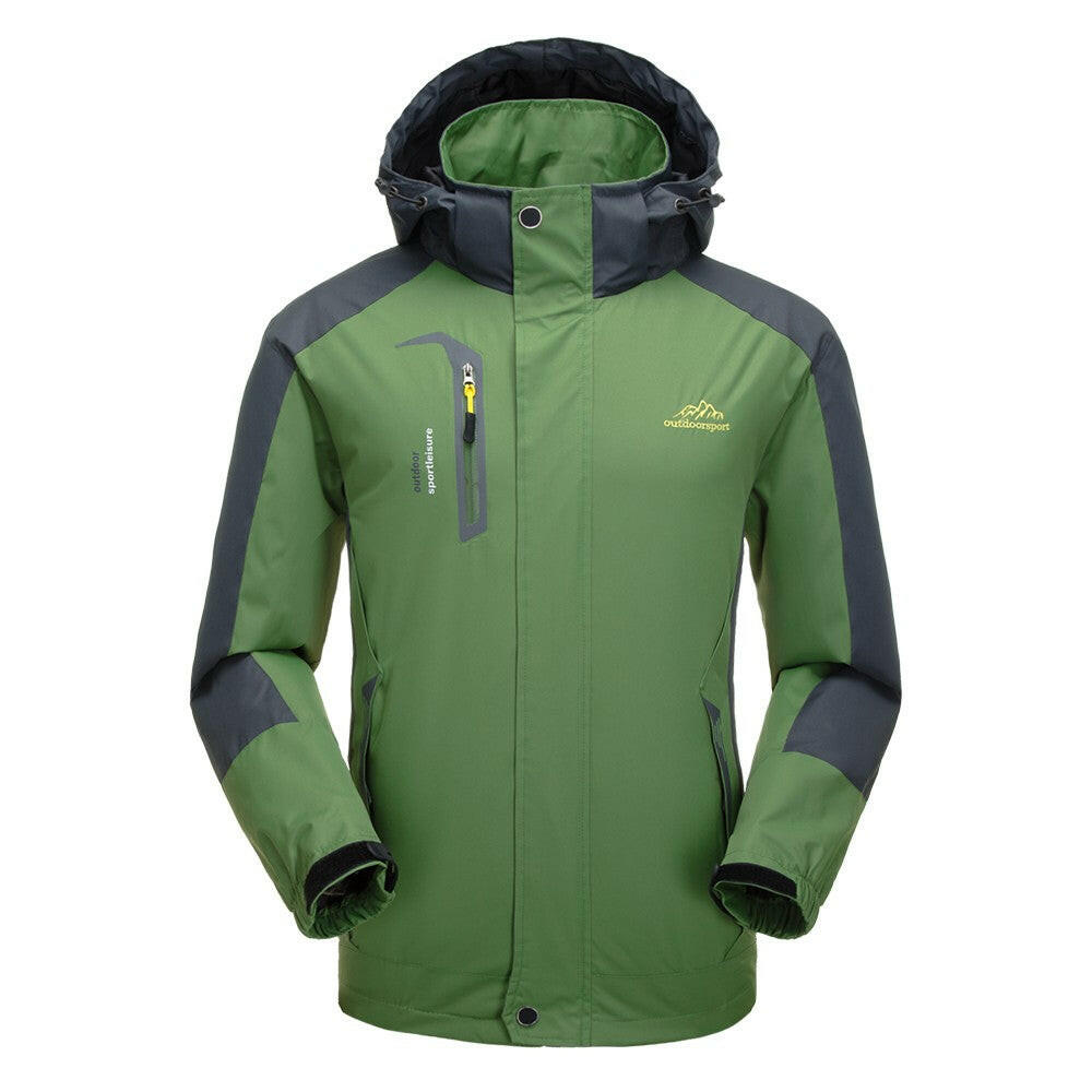Lixada Waterproof Detachable Hooded Jacket for Men-WAYBIKER
