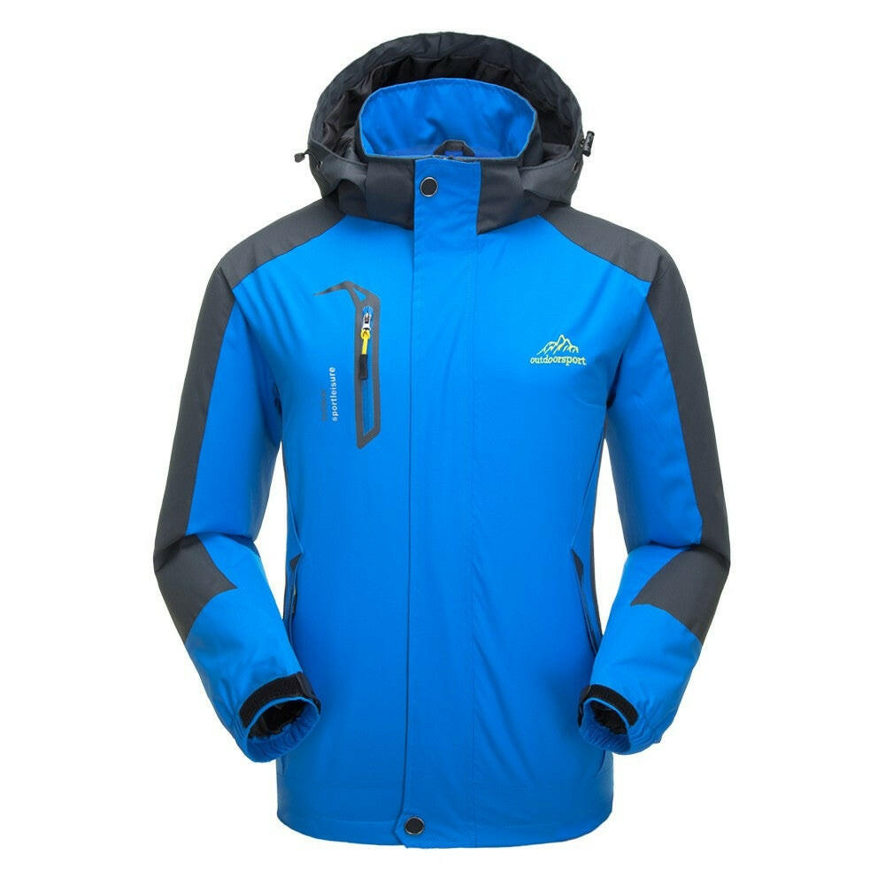 Lixada Waterproof Detachable Hooded Jacket for Men-WAYBIKER