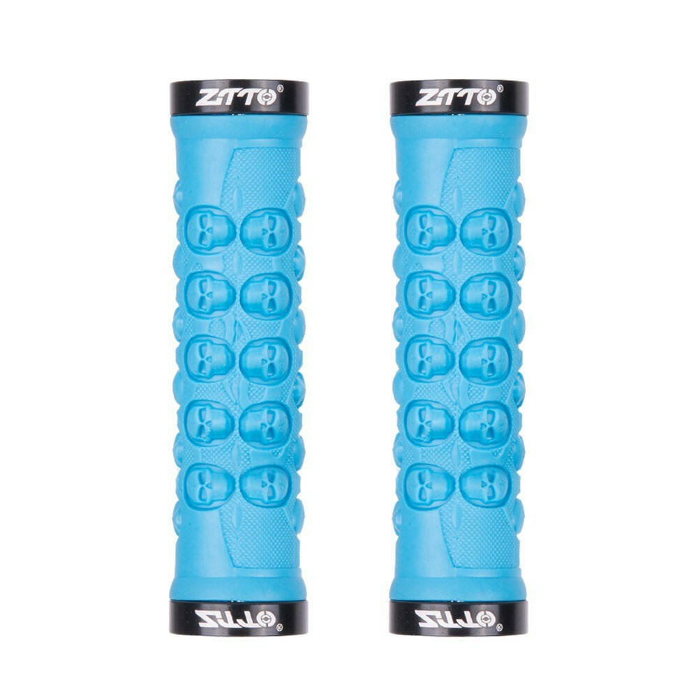 1 Pair MTB Handlebar Grips TPR Rubber Lock on Anti-slip Grips-WAYBIKER